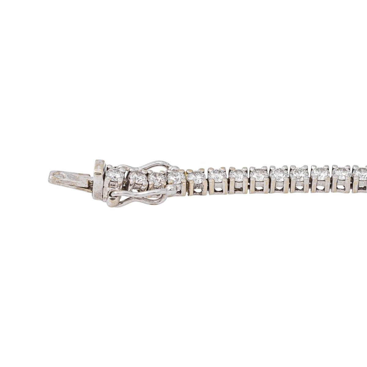 Bracelet Tennis Or blanc Diamant - Castafiore