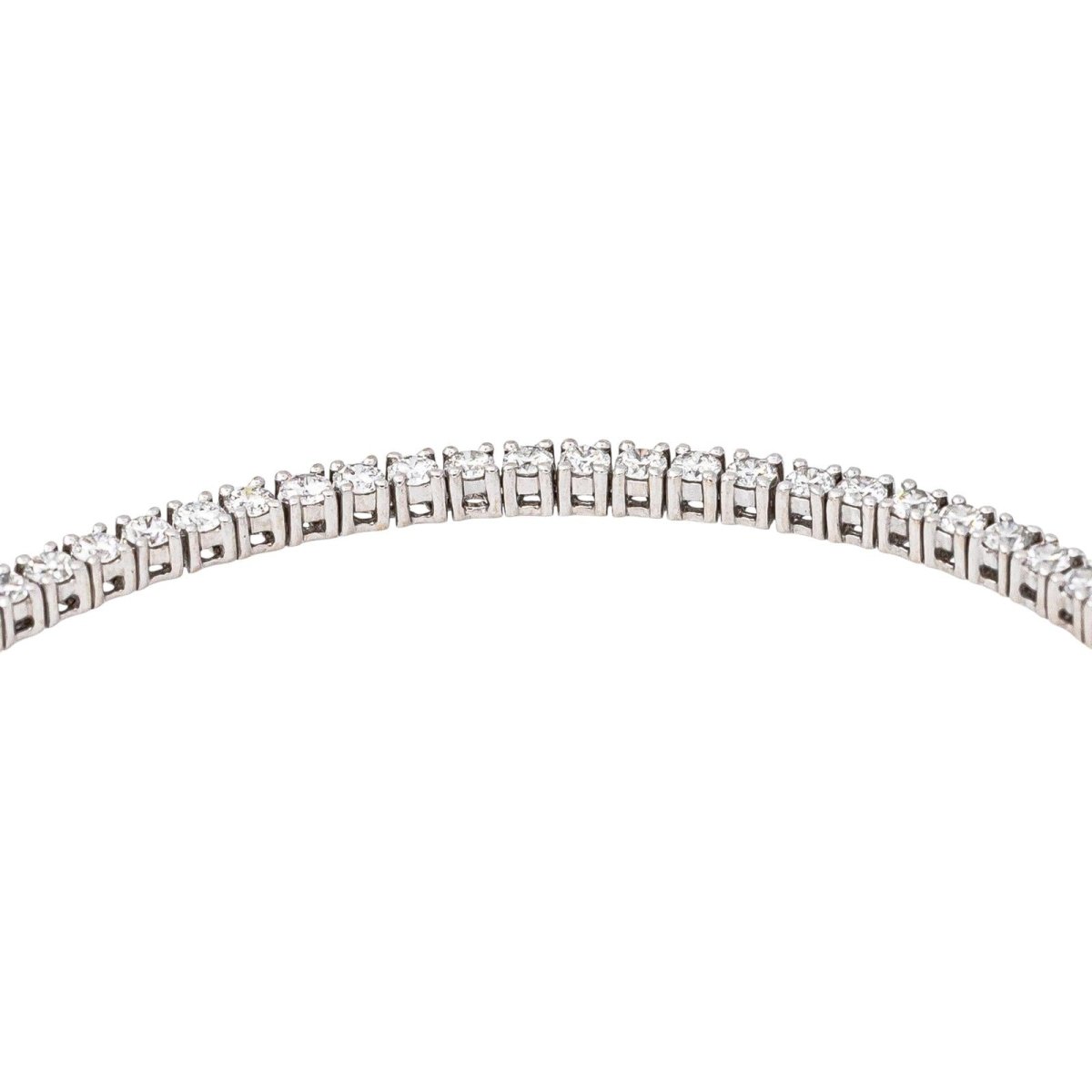 Bracelet Tennis Or blanc Diamant - Castafiore