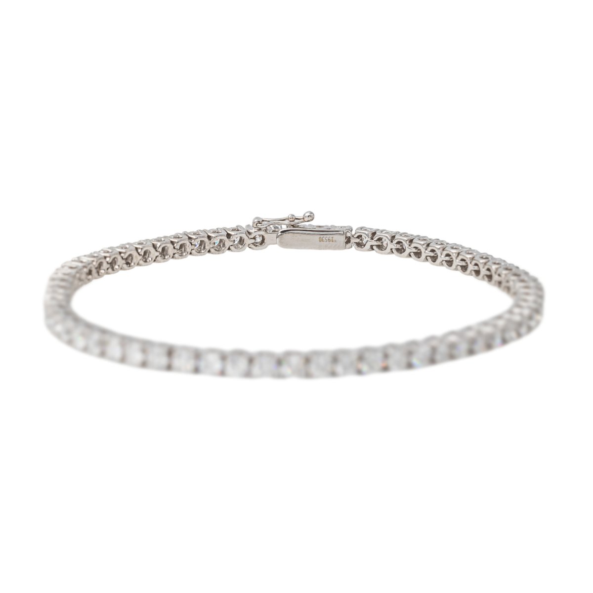 Bracelet Tennis Or blanc Diamant - Castafiore