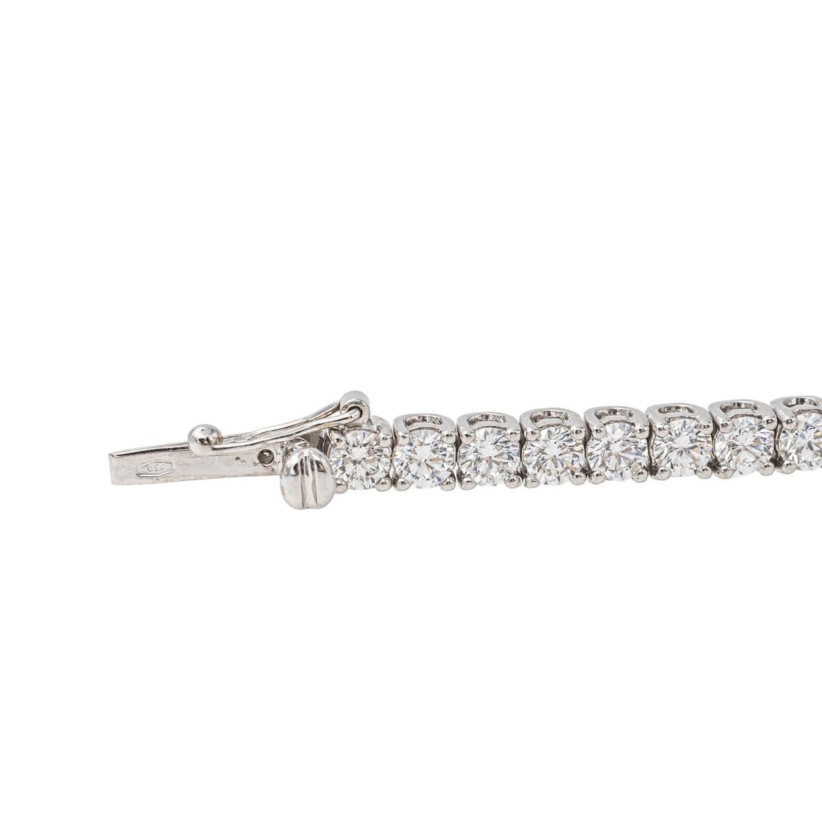 Bracelet Tennis Or blanc Diamant - Castafiore