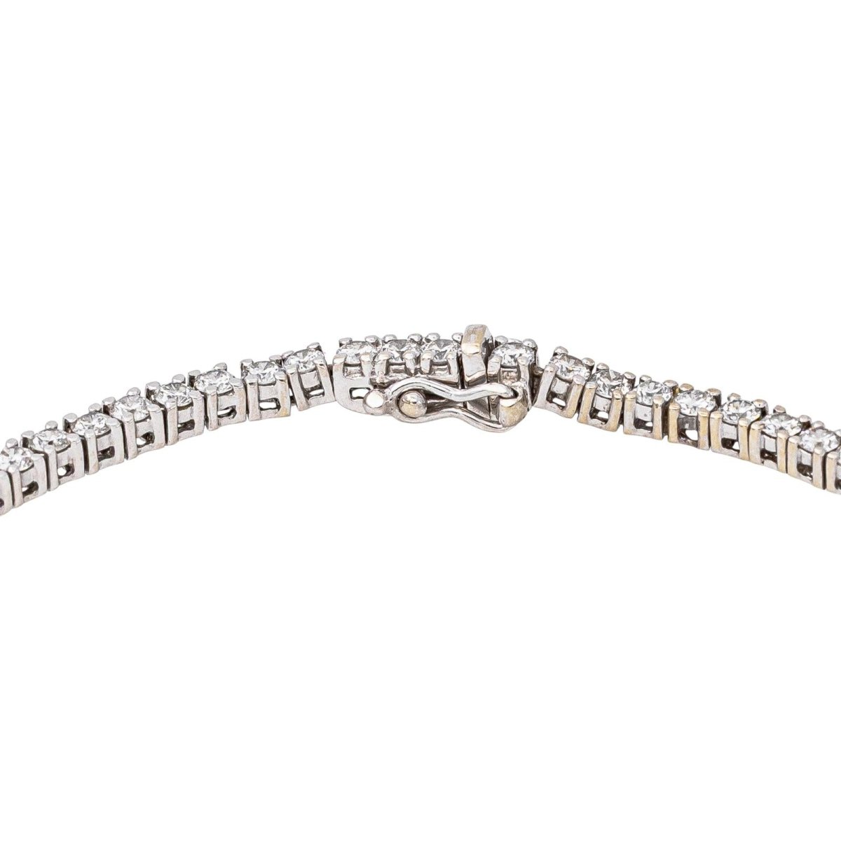 Bracelet Tennis Or blanc Diamant - Castafiore