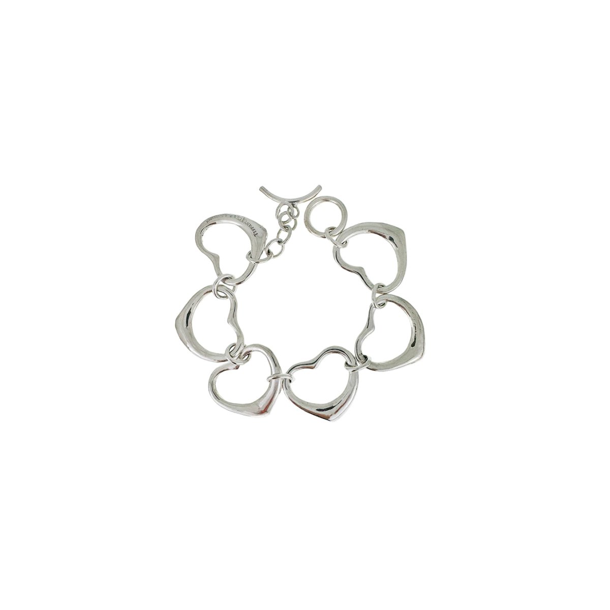Bracelet TIFFANY & CO. par ELSA PERETTI "Open Heart" en argent - Castafiore