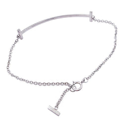Bracelet Tiffany & Co., "Tiffany T Smile", or blanc, diamants. - Castafiore