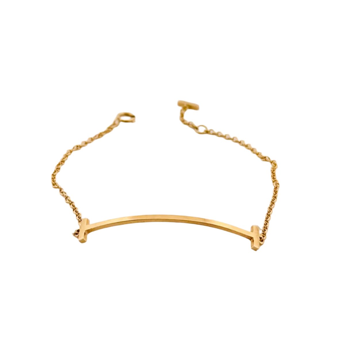 Bracelet TIFFANY T, "Smile" en or jaune - Castafiore