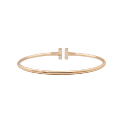 Bracelet TIFFANY Wire Tiffany t en or rose et diamants - Castafiore