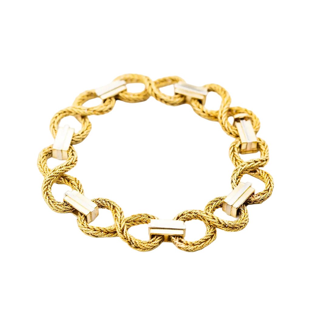 Bracelet torsadé en or jaune - Castafiore
