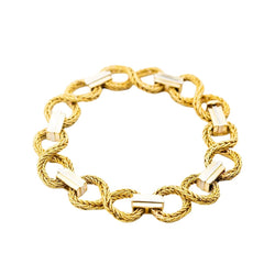 Bracelet torsadé en or jaune - Castafiore