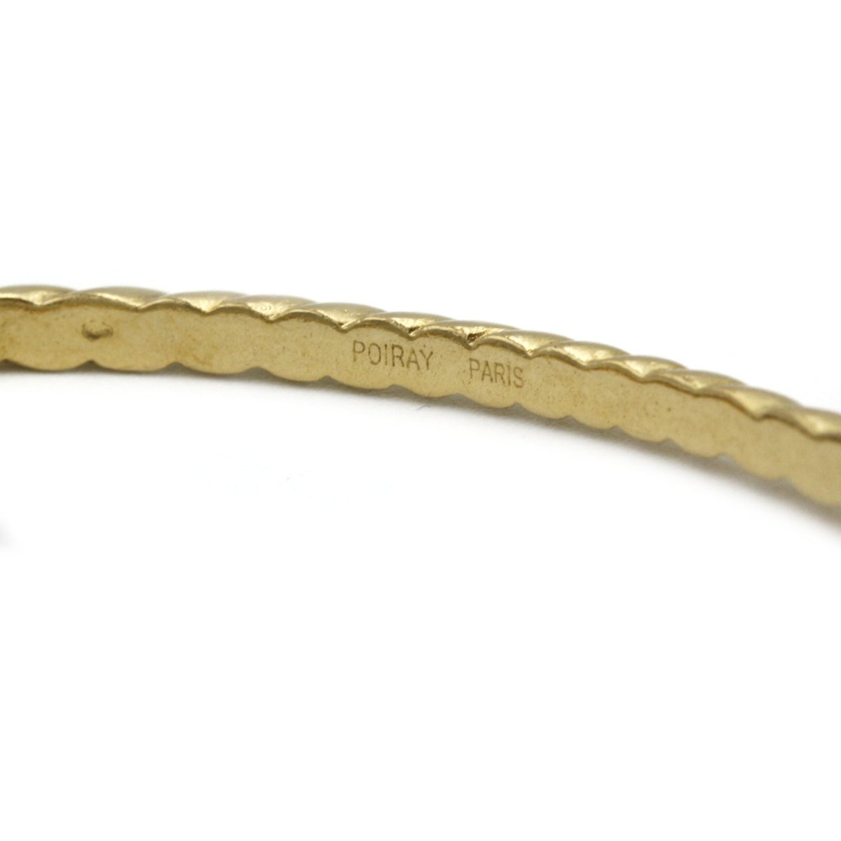 Bracelet Torsadé POIRAY en or jaune et diamants - Castafiore