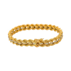 Bracelet Tressé Or jaune - Castafiore