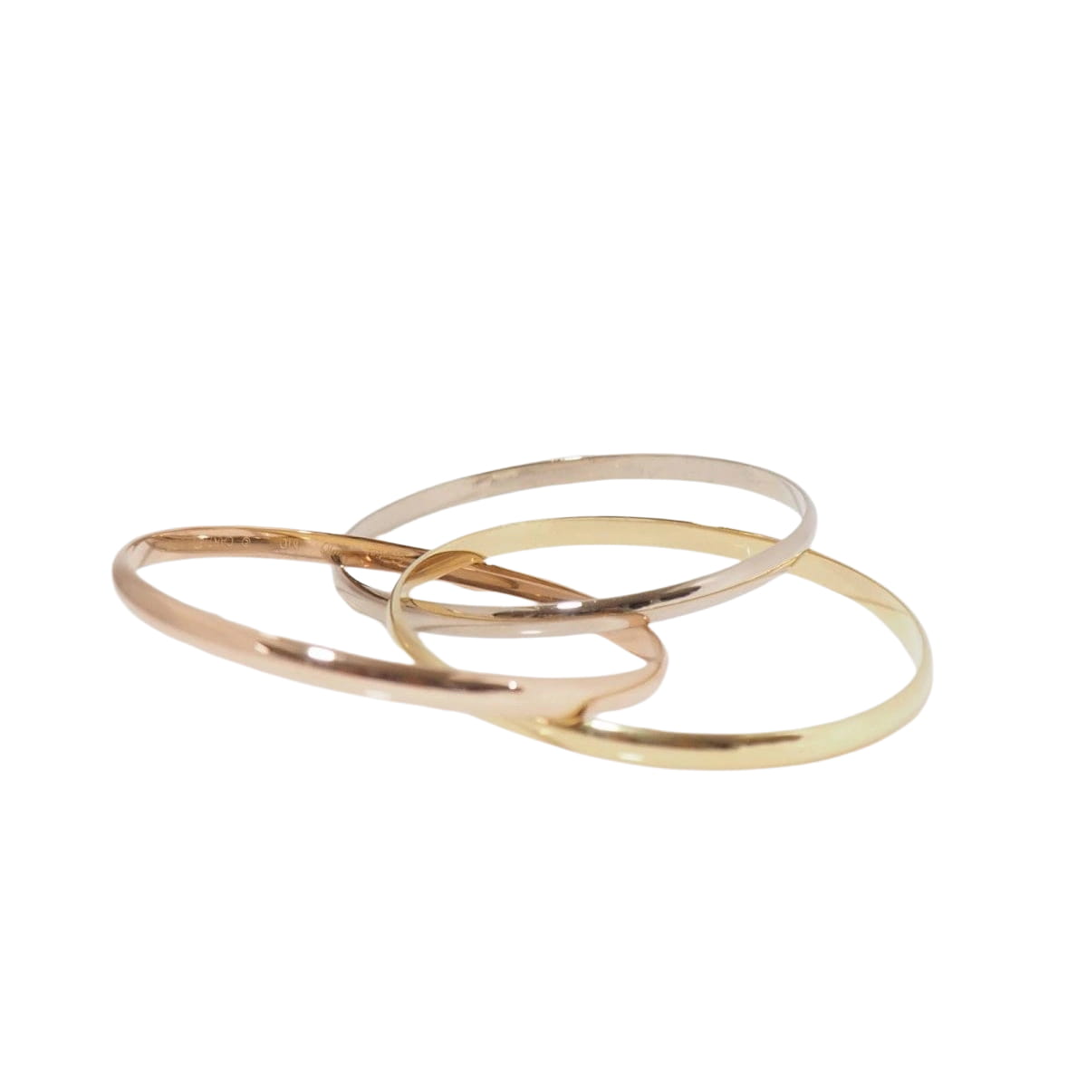 Bracelet Trinity de Cartier d'occasion trois ors - Castafiore