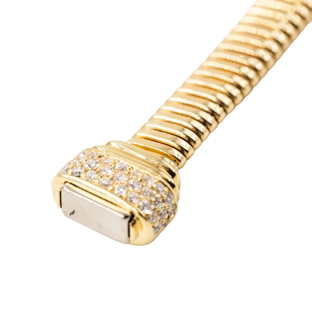 Bracelet Tubogas en or jaune et diamants - Castafiore