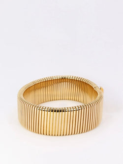 Bracelet Tubogas vintage en or jaune - Castafiore