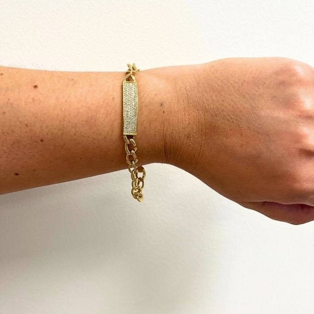 Bracelet unisexe NOMEOLVIDES Or et Diamants - Castafiore