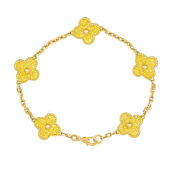 Bracelet Van Cleef & Arpels Bracelet Alhambra en or jaune - Castafiore