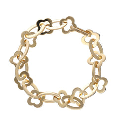 Bracelet VAN CLEEF & ARPELS "Byzantine Alhambra" en or jaune - Castafiore