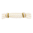 Bracelet VAN CLEEF & ARPELS, deux ors, perles et diamants - Castafiore