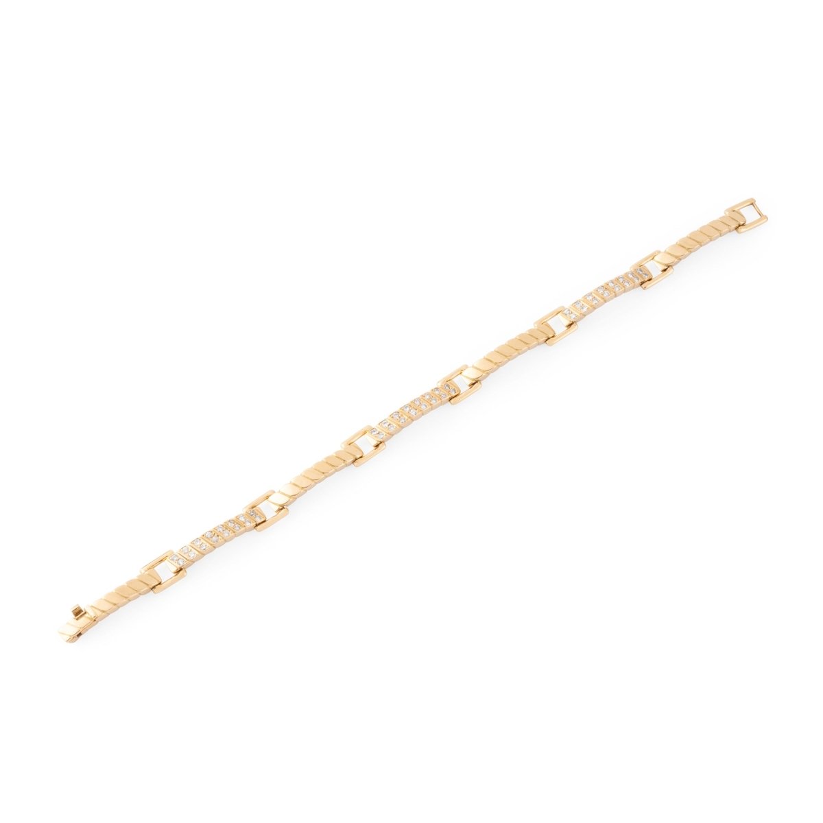 Bracelet VAN CLEEF & ARPELS en or jaune et diamants - Castafiore