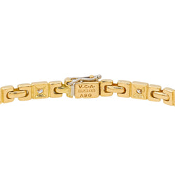 Bracelet VAN CLEEF & ARPELS en or jaune et diamants - Castafiore