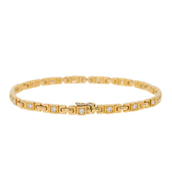 Bracelet VAN CLEEF & ARPELS en or jaune et diamants - Castafiore