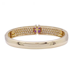 Bracelet VAN CLEEF & ARPELS en or jaune, saphir rose et diamant - Castafiore