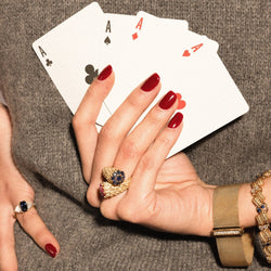 Bracelet VAN CLEEF & ARPELS en or jaune, saphirs et diamants - Castafiore