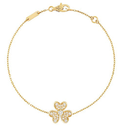 Bracelet Van Cleef & Arpels Frivole pavé en or jaune et diamants - Castafiore