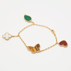 Bracelet Van Cleef & Arpels Lucky Alhambra 4 motifs en or jaune - Castafiore