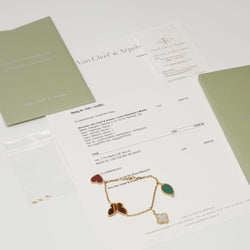 Bracelet Van Cleef & Arpels Lucky Alhambra 4 motifs en or jaune - Castafiore