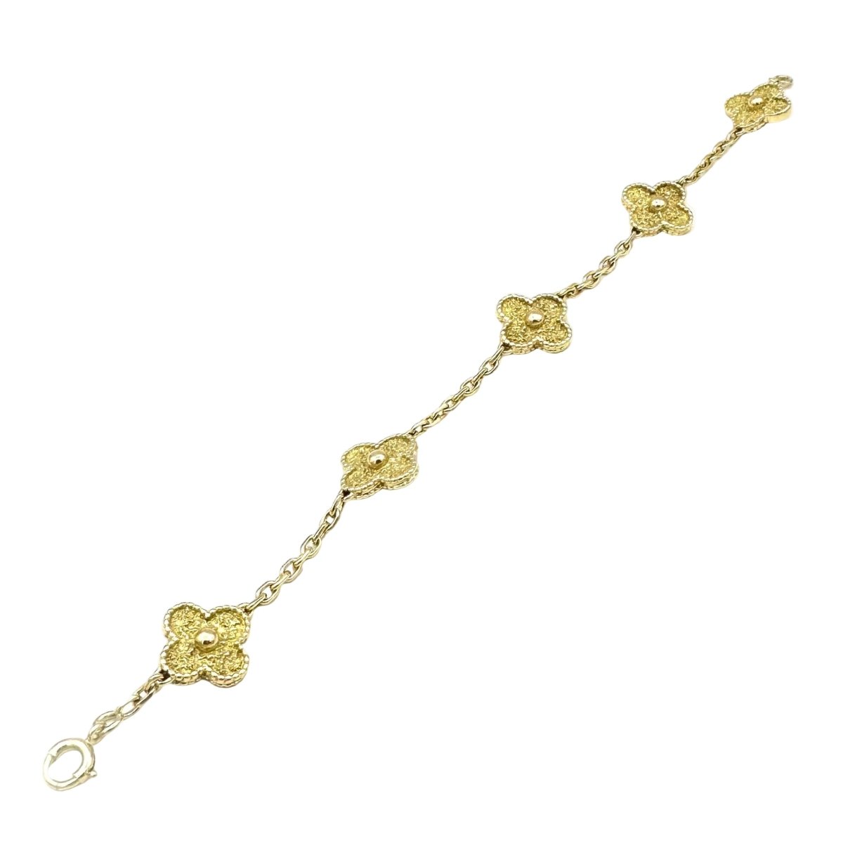 Bracelet VAN CLEEF & ARPELS "Vintage Alhambra" en or jaune - Castafiore