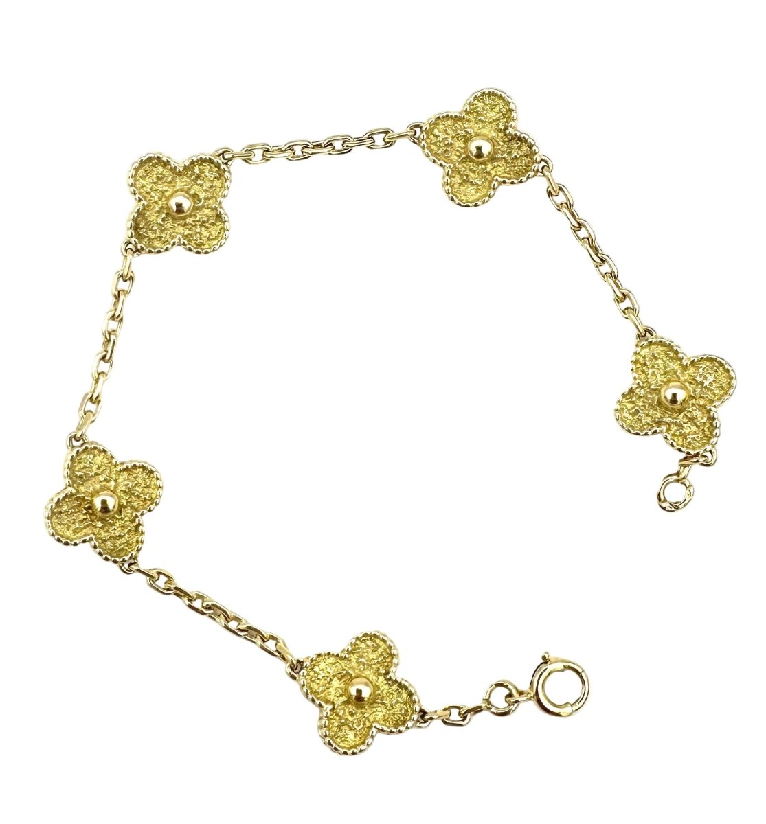 Bracelet VAN CLEEF & ARPELS "Vintage Alhambra" en or jaune - Castafiore