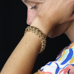 Bracelet VINTAGE Arabesques en or jaune - Castafiore