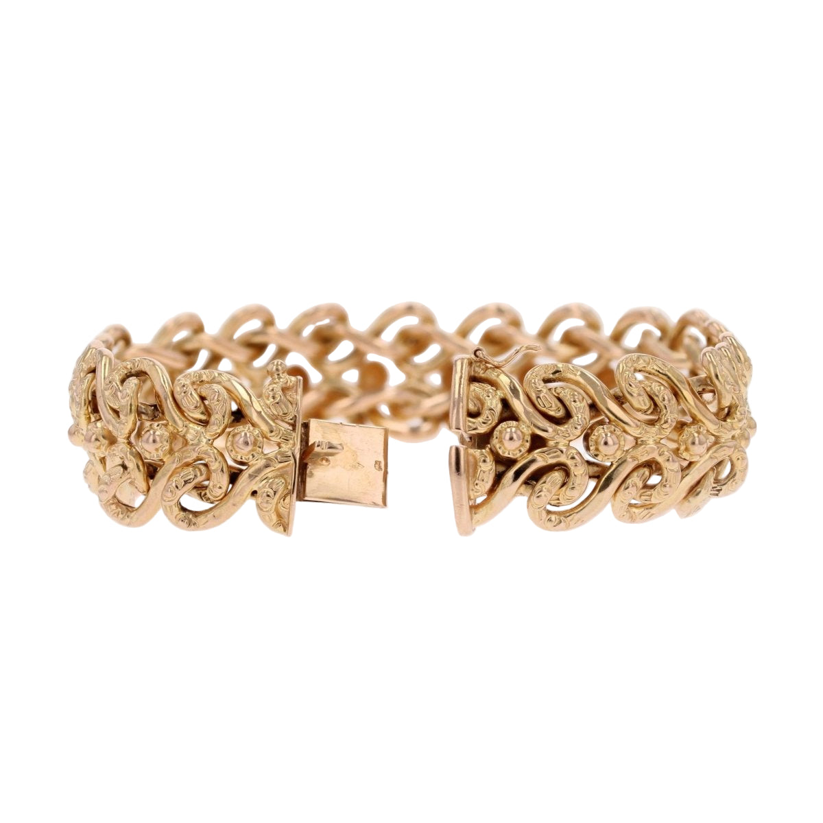 Bracelet VINTAGE Arabesques en or jaune - Castafiore