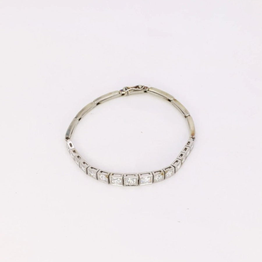 Bracelet vintage chute de diamants 2,5 ct - Castafiore