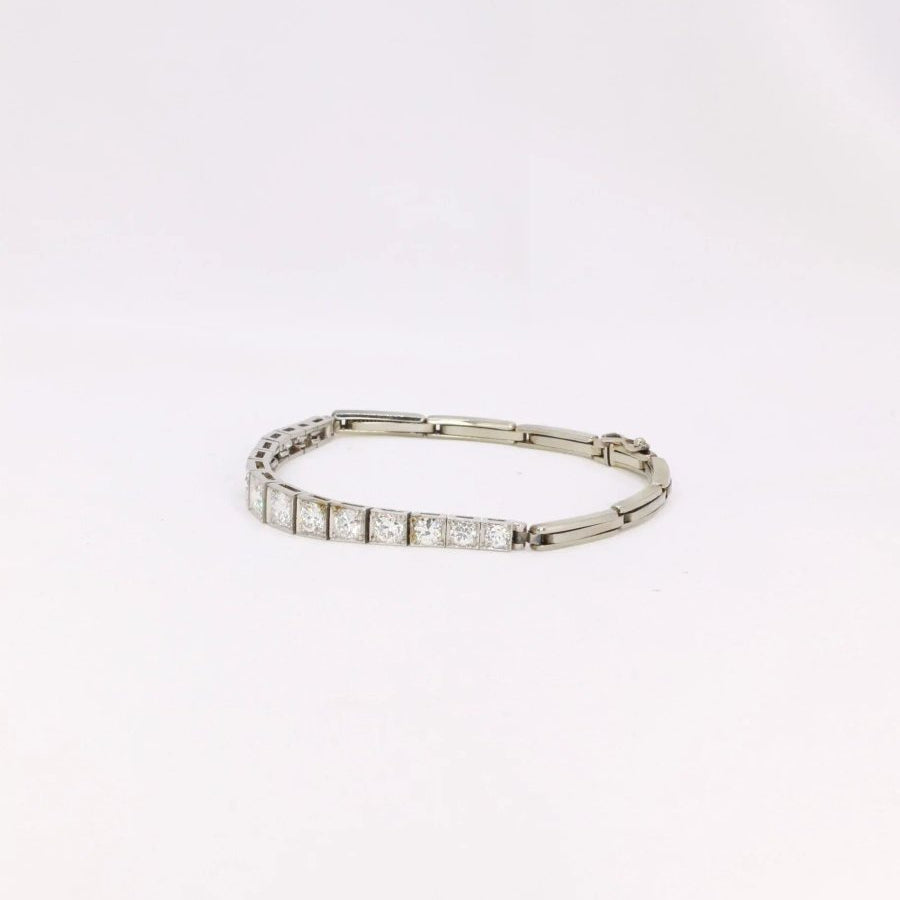 Bracelet vintage chute de diamants 2,5 ct - Castafiore