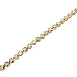 Bracelet vintage deux ors et diamant - Castafiore