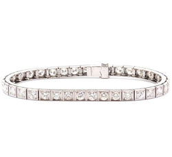 Bracelet vintage diamants en or 18k - Castafiore
