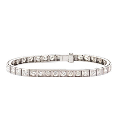 Bracelet vintage diamants en or 18k - Castafiore