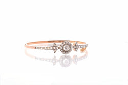 Bracelet vintage diamants en or 18k et platine - Castafiore