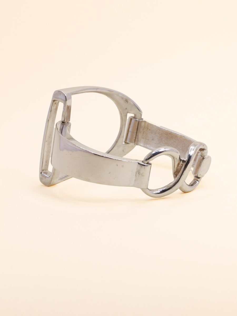 Bracelet vintage étrier en argent - Castafiore