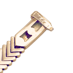 Bracelet vintage FRED en or jaune et diamants - Castafiore