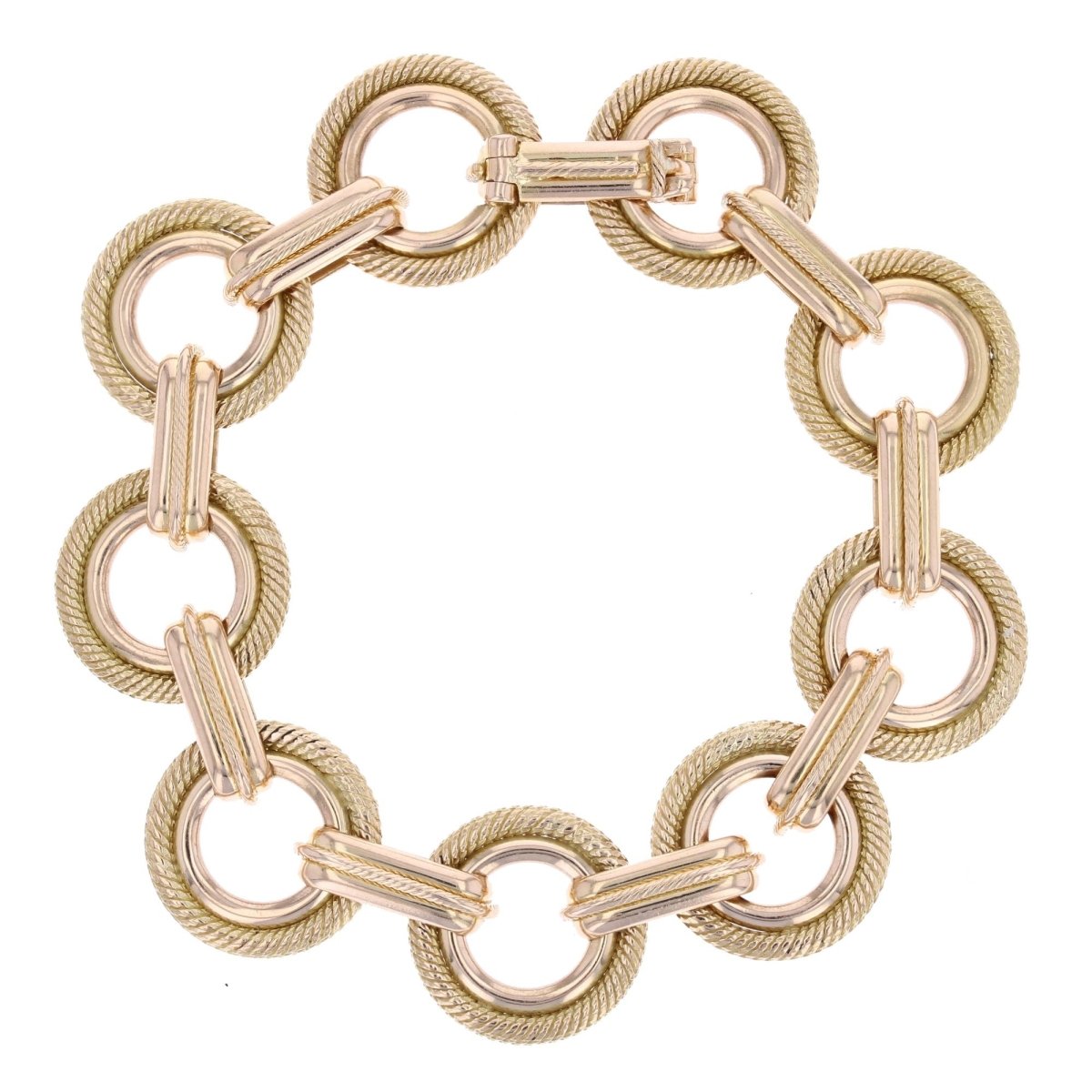 Bracelet VINTAGE Maillons ronds en or rose - Castafiore
