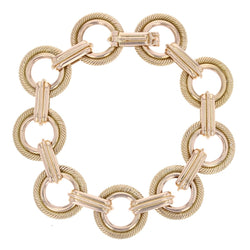 Bracelet VINTAGE Maillons ronds en or rose - Castafiore