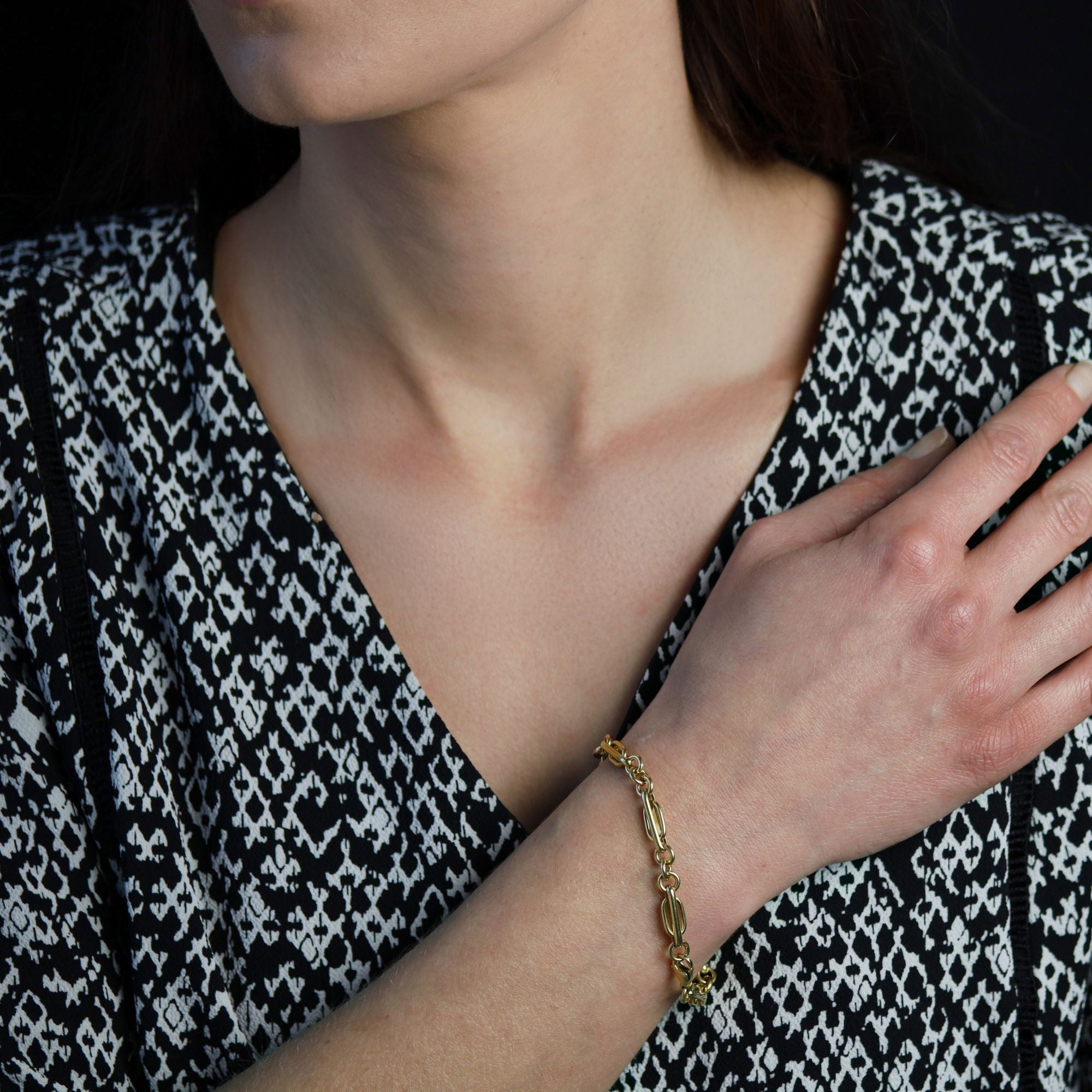 Bracelet vintage yellow gold