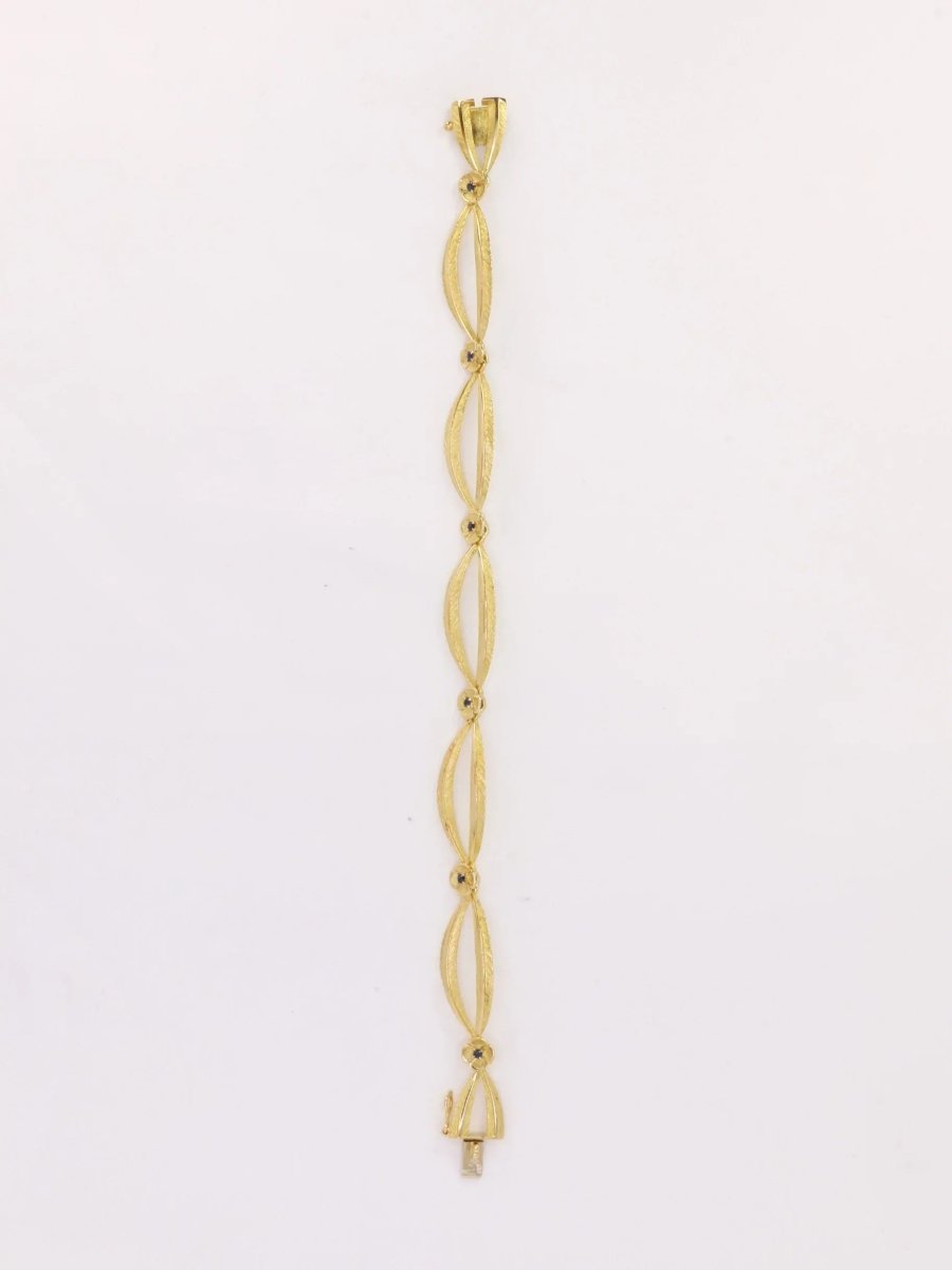 Bracelet vintage or jaune saphir - Castafiore
