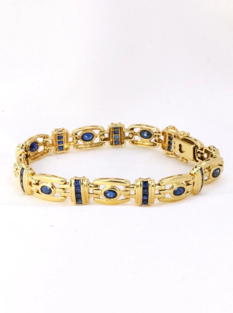 Bracelet vintage or saphirs - Castafiore