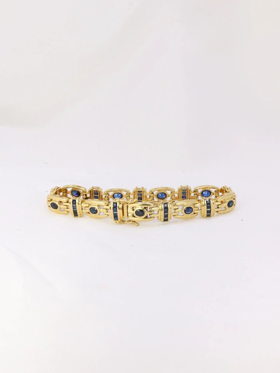 Bracelet vintage or saphirs - Castafiore