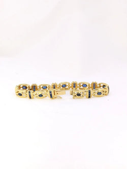 Bracelet vintage or saphirs - Castafiore