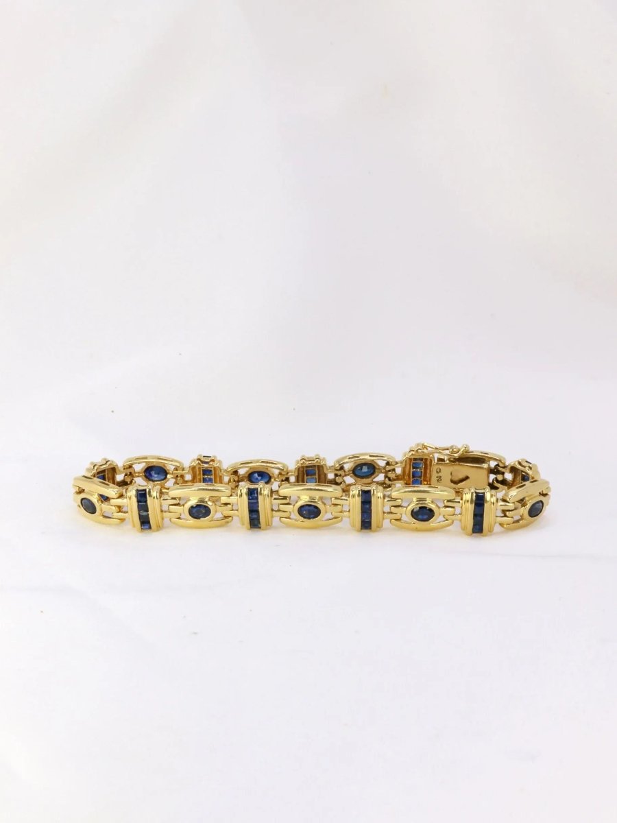 Bracelet vintage or saphirs - Castafiore