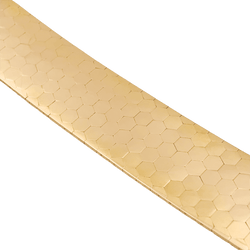 Bracelet vintage ruban en or rose et diamants - Castafiore