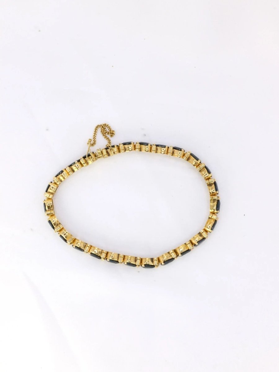 Bracelet vintage saphirs diamants - Castafiore